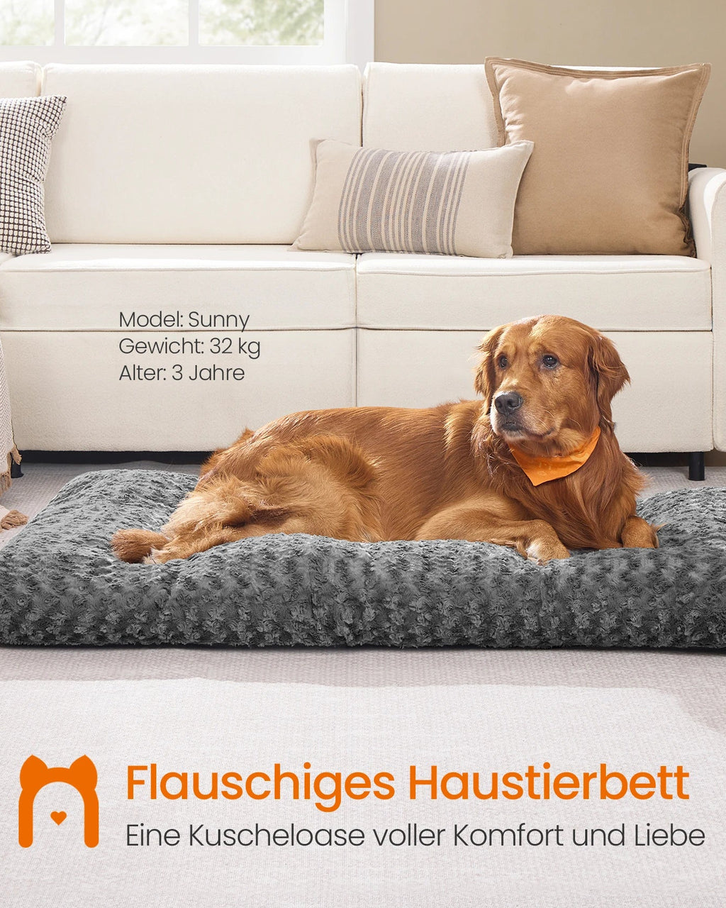 Premium Hundebett - M bis XXL